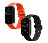 kwmobile Pulsera Compatible con Xiaomi Mi Band 7 Pro Correa - 2X Correas de Silicona Flexible - Tamaño Ajustable