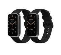 kwmobile Pulsera compatible con Xiaomi Mi Band 7 Pro correa - 2x Correas de silicona flexible - Tamaño ajustable