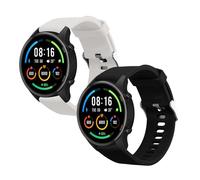 kwmobile Pulsera compatible con Xiaomi Mi Watch/Mi Watch Color Sport correa - 2x Correas de silicona flexible - Tamaño ajustable