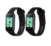 kwmobile Pulsera compatible con Xiaomi Redmi Smart Band 2 correa - 2x Correas de silicona flexible - Tamaño ajustable