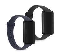 kwmobile Pulsera compatible con Xiaomi Redmi Smart Band Pro correa - 2x Correas de silicona flexible - Tamaño ajustable