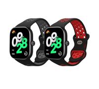 kwmobile Pulsera compatible con Xiaomi Redmi Watch 4 correa - 2x Correas de silicona flexible - Tamaño ajustable