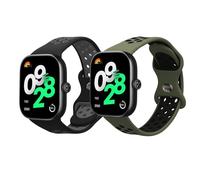 kwmobile Pulsera compatible con Xiaomi Redmi Watch 4 correa - 2x Correas de silicona flexible - Tamaño ajustable