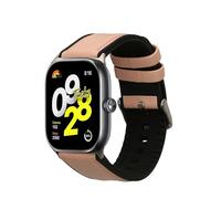 kwmobile Pulsera compatible con Xiaomi Redmi Watch 5 & 4 / Smart Band 8 Pro/Smart Band 9 Pro correa - 1x Correas de cuero auténtico - Tamaño ajustable - rosa palo