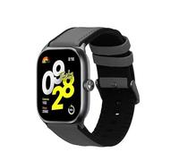 kwmobile Pulsera compatible con Xiaomi Redmi Watch 5 & 4 / Smart Band 8 Pro/Smart Band 9 Pro correa - 1x Correas de cuero auténtico - Tamaño ajustable - gris