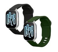 kwmobile Pulsera compatible con Xiaomi Redmi Watch 5 Active/Watch 5 Lite correa - 2x Correas de silicona flexible - Tamaño ajustable
