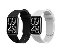kwmobile Pulsera compatible con Xiaomi Smart Band 8 Pro/Band 9 Pro/Redmi Watch 5 / Redmi Watch 4 correa - 2x Correas de silicona flexible - Tamaño ajustable