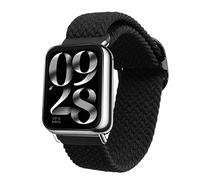 kwmobile Pulsera compatible con Xiaomi Smart Band 8 Pro/Band 9 Pro/Redmi Watch 5 / Redmi Watch 4 - Correa de nylon para fitness tracker - negro