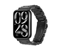 kwmobile Pulsera compatible con Xiaomi Smart Band 8 Pro/Band 9 Pro/Redmi Watch 5 / Redmi Watch 4 correa - Pulsera de metal para reloj inteligente - negro