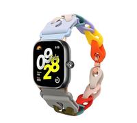 kwmobile Pulsera compatible con Xiaomi Smart Band 8 Pro/Band 9 Pro/Redmi Watch 5 / Redmi Watch 4 correa - Correa de Silicona Trenzada Impermeable para Smartwarch - Tamaño ajustable - multicolor