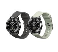 kwmobile Pulsera compatible con Xiaomi Watch S3 correa - 2x Correas de silicona flexible - Tamaño ajustable