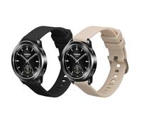 kwmobile Pulsera compatible con Xiaomi Watch S3 correa - 2x Correas de silicona flexible - Tamaño ajustable