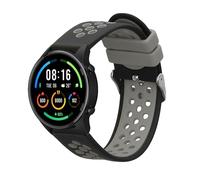 kwmobile Pulsera compatible con Xiaomi Watch S4/S4 Sport/S3/S2/Watch S1 Active/Redmi Watch 5 Active correa - 1x Correas de silicona flexible - Tamaño ajustable - negro/gris