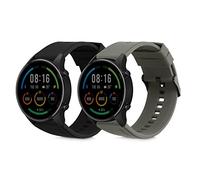 kwmobile Pulsera compatible con Xiaomi Watch S4/S4 Sport/S3/S2/Watch S1 Active/Redmi Watch 5 Active correa - 2x Correas de silicona flexible - Tamaño ajustable