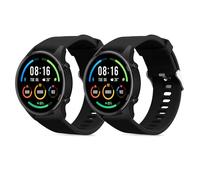 kwmobile Pulsera compatible con Xiaomi Watch S4/S4 Sport/S3/S2/Watch S1 Active/Redmi Watch 5 Active correa - 2x Correas de silicona flexible - Tamaño ajustable
