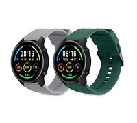 kwmobile Pulsera compatible con Xiaomi Watch S4/S4 Sport/S3/S2/Watch S1 Active/Redmi Watch 5 Active correa - 2x Correas de silicona flexible - Tamaño ajustable