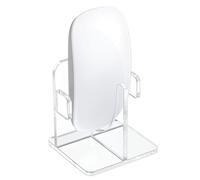 kwmobile Soporte Compatible con Apple Magic Mouse 1 / Magic Mouse 2 / Logitech Pebble Wireless Stand - Base Vertical Transparente para Ratón - con Orificios para Cargar - Antideslizante