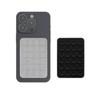 kwmobile Ventosa para Movil - 2X Soporte Movil Ventosa para Smartphone - Compatible con Android y iPhone - Transparente/Negro