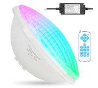 KWODE 36W LED Luces Para Piscina PAR56 RGB, Sincronizado con el Exterior del Control Remoto, 12V Timing 2/4/6H Foco LED Piscina, ip68 impermeable Pool light, con Control Remoto (1 pieza)