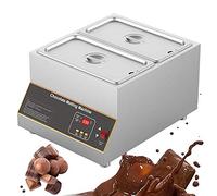 KWPHGLQA Templadora de Chocolate Profesional, Calentador de Olla eléctrica Comercial, Control Digital, máquina de fusión de 1 a 4 Tanques para Chocolate
