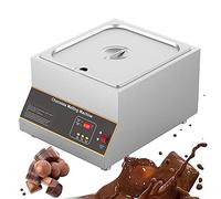 KWPHGLQA Templadora de Chocolate Profesional, Calentador de Olla eléctrica Comercial, Control Digital, máquina de fusión de 1 a 4 Tanques para Chocolate