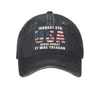 KWQDOZF 6 de enero EE. UU. Nunca Olvides Que fue traición Gorras para Hombres 6 de enero Gorra de béisbol para Hombre Nunca Olvides