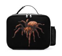 KWQDOZF Bolsa de almuerzo portátil con diseño de araña devoradora de pájaros, reutilizable, aislante, a prueba de fugas, para trabajo y picnic.
