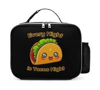 KWQDOZF Bolsa de almuerzo portátil Every Night Is TAC0 Night, reutilizable, aislante, a prueba de fugas, para trabajo y picnic.