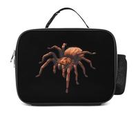 KWQDOZF Bolsa para almuerzo portátil con aislamiento a prueba de fugas con diseño de araña devoradora de pájaros
