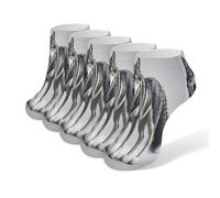 KWQDOZF Calcetines de lobo para hombre y mujer, cómodos y transpirables, con estampado de tobillo, 5 pares