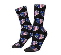 KWQDOZF Calcetines deportivos informales con la frase I Love America and Oregon para hombre y mujer, para correr