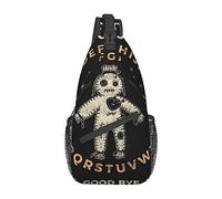 KWQDOZF Conjunto de ocultismo de muñeco vudú: mochila multiusos cruzada de pecho, mochila premium cruzada de pecho