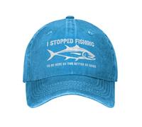 KWQDOZF Dejé de Pescar para Estar aquí, así Que más Vale Que Sea Bueno. Gorra de béisbol para Hombre.