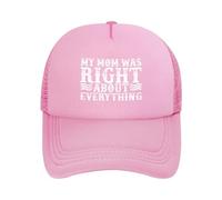 KWQDOZF ¡Dios mío, mi mamá tenía razón en Todo! Gorra de béisbol Negra de Malla