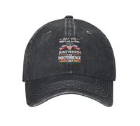 KWQDOZF El 4 de Julio no me liberó. Juneteenth es mi Día de la Independencia. Gorra de béisbol Retro de papá con Historia afroamerica