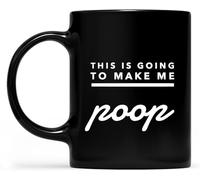 KWQDOZF Esta es mi taza de cerámica negra divertida para amantes del café. Tazas de café novedosas. Taza de té de cerámica con impresión de doble cara para mamá, papá, amigo, 11 oz.