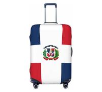 KWQDOZF Funda de Equipaje con la Bandera de República Dominicana, Lavable, de Fibras elásticas, para Maletas pequeñas.