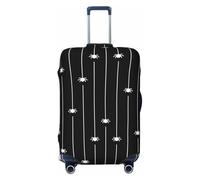 KWQDOZF Funda elástica para Equipaje de Viaje con diseño de araña en Blanco y Negro, Funda para Maleta de Viaje de 19 a 32 Pulgadas