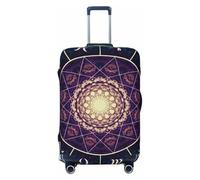 KWQDOZF Funda elástica para Equipaje de Viaje con diseño de círculos mágicos del zodíaco, Color Verde psicodélico Oscuro, Funda para Maleta de Viaje, Funda Protectora para Maleta de 19'' a 32''