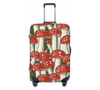 KWQDOZF Funda elástica para Equipaje de Viaje con diseño de Hongo de Dibujos Animados, Color Rojo y Verde, para Maletas de baúl de 19 a 32 Pulgadas