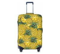 KWQDOZF Funda elástica para Equipaje de Viaje con Estampado de Pino en Amarillo Dorado, Funda para Maleta de Viaje para baúl de 19'' a 32'', Funda Protectora para Equipaje