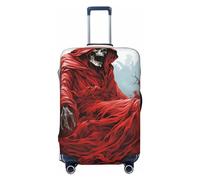 KWQDOZF Funda elástica para Equipaje de Viaje, diseño de ángel de la Muerte, Color Rojo Sangre Oscura, Funda para Maleta de Viaje, Funda Protectora para Maleta de 19 a 32 Pulgadas