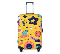 KWQDOZF Funda Protectora para Maleta de Viaje con diseño de Dibujos Animados de Cute Element, Apta para Maletas de 31 a 32 Pulgadas.