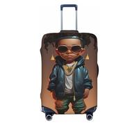 KWQDOZF Funda Protectora para Maleta de Viaje Cool Black Boy, Apta para Maletas de 23 a 26 Pulgadas.