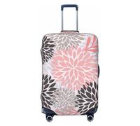 KWQDOZF Fundas elásticas para Maletas con diseño de Margaritas Rosas y Grises, Lavables y con Flores de crisantemo, para Maletas de Viaje, para niños y Adultos, XL