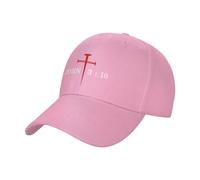KWQDOZF Gorra Cristiana Juan 3:16 Porque de Tal Manera amó Dios al Mundo Escritura Jesús 2024 Cristo Cruz Gorra de béisbol