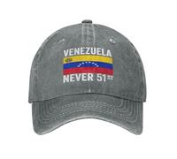 KWQDOZF Gorra de algodón Lavado Venezuela Nunca 51 Estado No a la Guerra en Venezuela