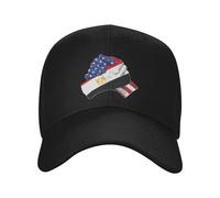 KWQDOZF Gorra de béisbol Ajustable con la Bandera de la Amistad Entre Estados Unidos y Egipto, Estilo papá para Hombres y Mujeres.