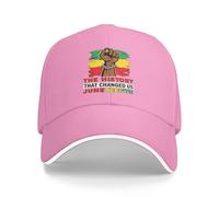KWQDOZF Gorra de béisbol clásica Ajustable para Hombre y Mujer, con el Lema Juneteenth Black History Freedom Day