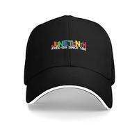 KWQDOZF Gorra de béisbol clásica Ajustable para Hombre y Mujer, Juneteenth Black History Free-ish Desde 1865
